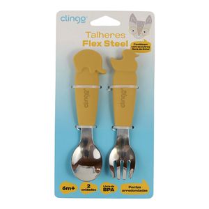 Kit Talher Clingo Flex Steel Amarelo 2 Unidades