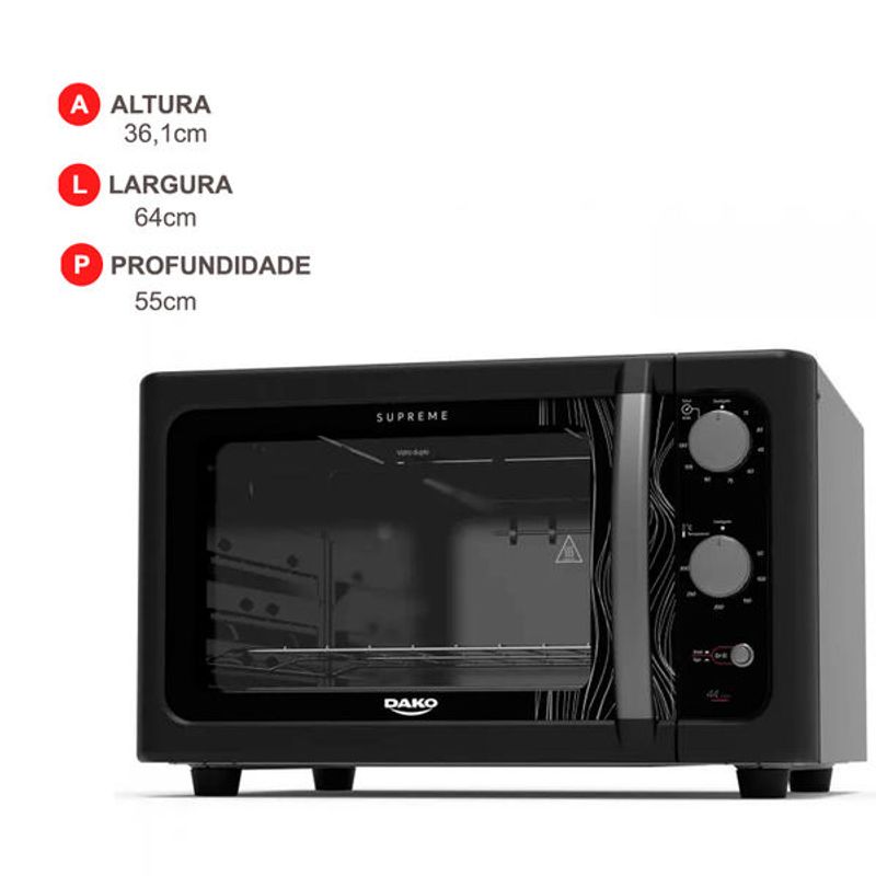 forno-elet-dako-supreme-44l-pt-127v