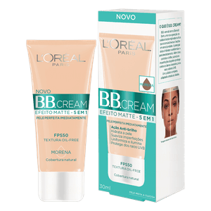 BB Cream Efeito Matte FPS 50 Morena L'oréal Paris Caixa 30ml