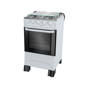 Fogão 4 Bocas Mueller MFI4BA com Mesa Inox Branco