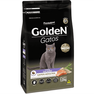 Ração Seca Golden Gatos Adultos Salmão