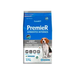 Ração Premier Light Para Cães Adultos Frango e Salmão 2,5Kg