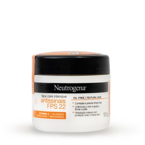 Hidratante Facial Antissinais Neutrogena Face Care Intensive FPS22 100g