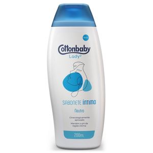 Sabonete Líquido Íntimo Neutro Cottonbaby Lady 200ml