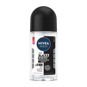 Desodorante Antitranspirante Roll-on Nivea Men Invisible Black & White 50ml