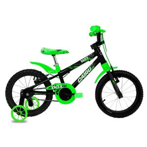 Bicicleta Cairu A16 RACER KIDS Preta e Verde