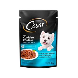 Ração Úmida Cesar para Cães Adultos Sabor Cordeiro 85G