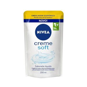 Sabonete Líquido Nivea Refil Creme Soft 200ml