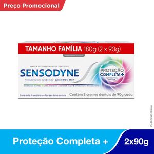 Creme Dental Sensodyne Proteção para Dentes Sensíveis 90g Combo com 2 Unidades