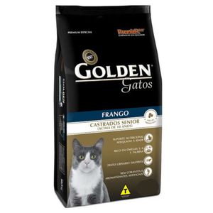 Ração Golden Gatos Castrados Sênior Sabor Frango