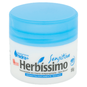 Desodorante Antitranspirante Creme Herbíssimo Sensitive 55g