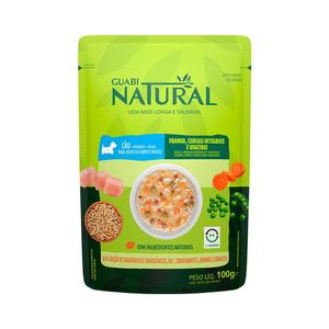 Ração Úmida para Cães Adultos Guabi Natural Frango e Cereais 100g