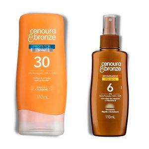 Protetor e Bronzeador Solar Cenoura e Bronze 110ml