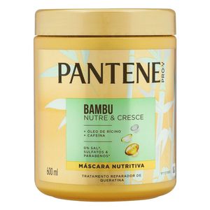 Máscara Nutritiva Pantene Bambu Nutre & Cresce Pote 600ml