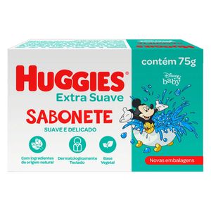 Sabonete Infantil em Barra Extra Suave Huggies Caixa