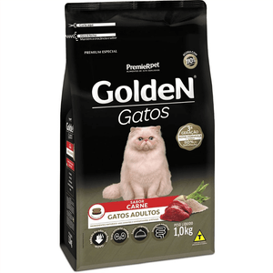 Ração Golden Gatos Adultos Sabor Carne