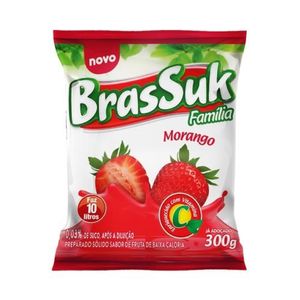 Refresco em Pó de Morango Brassuk 300g