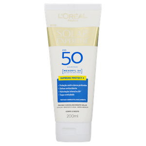 Protetor Solar Supreme Protect 4 Corporal FPS 50 L'oréal Paris Solar Expertise Bisnaga