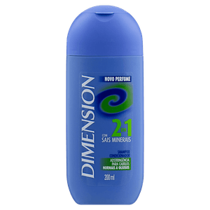 Shampoo 2 em 1 Dimension Cabelos Normais a Oleosos Frasco