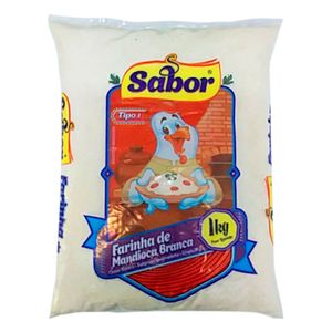 Farinha de Mandioca Branca 1Kg