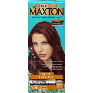 Tinta para Cabelo Maxton 4.66 Vermelho Borgonha