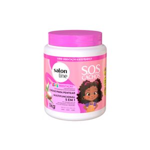 Creme Para Pentear Salon Line S.O.S Cachos Kids 5 Em 1 Hidratação 1Kg