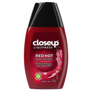 Gel Dental Red Hot Closeup Liquifresh Frasco