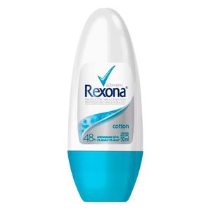 Desodorante Antitranspirante Roll-on Rexona Feminino Cotton 50ml