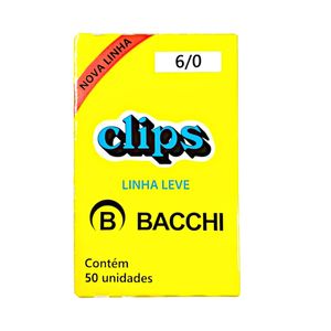 Clips para Papeis Linha Leve Nº 6/0 Bacchi