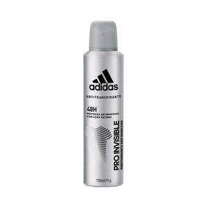 Desodorante Antitranspirante Aerosol Adidas Masculino Invisible 150ml