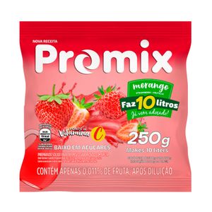 Suco Refresco em Pó Promix Morango 250g