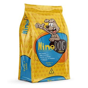 Ração Para Cães Filhotes Nino Dog Sabor Carne e Leite 1KG