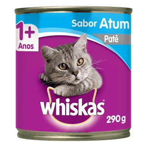 Patê para Gatos Adultos 1+ Atum Whiskas Lata