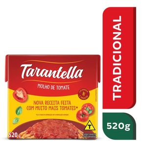 Molho de Tomate Tarantella Tradicional 520g