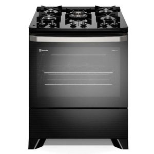 Fogão 5 bocas Electrolux Preto Experience Mesa de Vidro, PerfectCook e VaporBake FE5GP