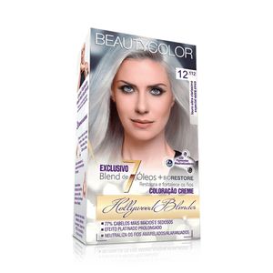 Tintura Beauty Color Hollywood Blondes 12.112 Louro Ultra-Claríssimo Especial Extra Cinza