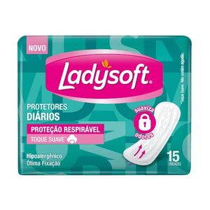 Protetor Diário Ladysoft Pacote com 15 Unidades