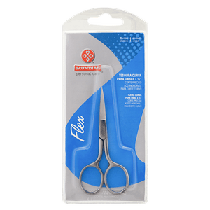 Tesoura Inox para Unhas Flex Curva Mundial Personal Care 3 1/2"