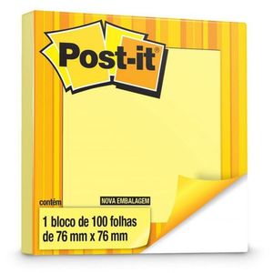 Post It Adele 76x76cm Amarelo 100 Folhas