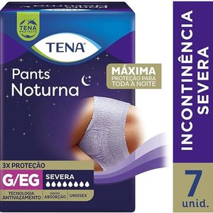 Roupa Íntima Descartável Pants Noturna Tamanho G/EG Tena 7x1