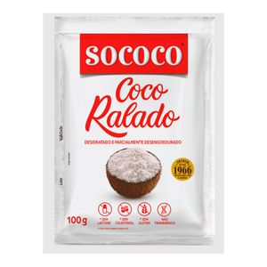 Coco Ralado Desidratado Sococo Pacote 100G