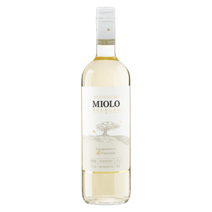 Vinho Brasileiro Branco Seco Miolo Seleção Chardonnay Viognier Campanha Garrafa