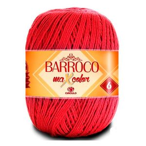 Barbante Barroco Circulo 4/6 Vermelho 3402