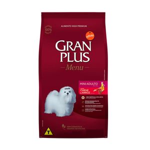 Ração Gran Plus Menu Carne e Arroz Cães Adultos Mini