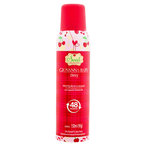 Desodorante Antitranspirante Aerosol Giovanna Baby Cherry 150ml