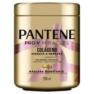 Máscara Hidratante Pantene Colágeno Hidrata & Resgata Pote 550ml