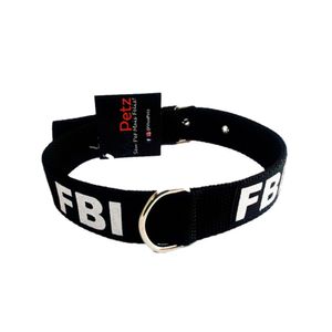 Coleira FBI Porte Grande N8 Preta