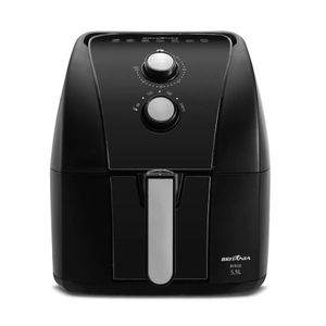 Fritadeira Sem Óleo Air Fryer Britânia BFR50 5,5L Redstone Preto 127V