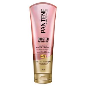 Máscara de Tratamento Pantene Booster Proteção Colágeno Hidrata & Resgata Bisnaga 90ml