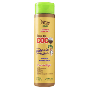 Shampoo Hidratante Vitay Novex Óleo de Coco Frasco 300ml